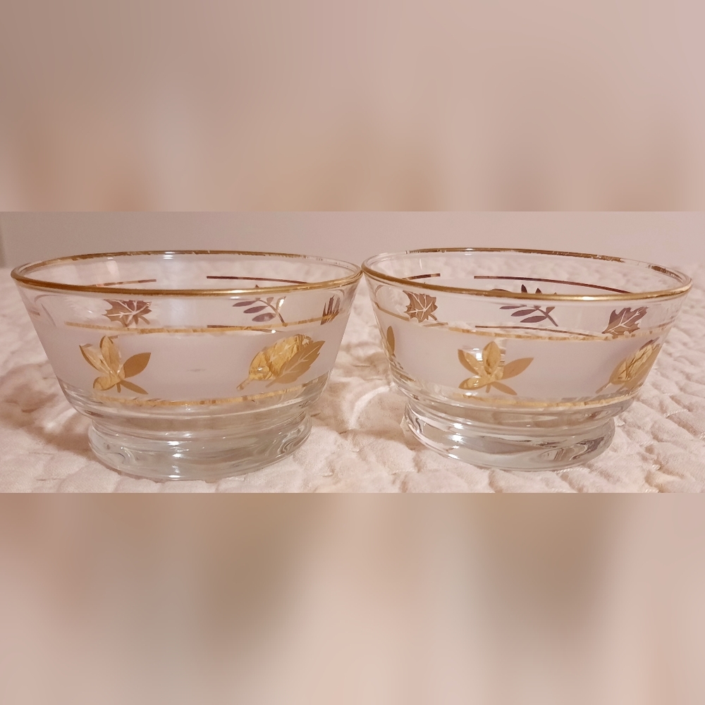 Vintage libbey replacement caddy bowls